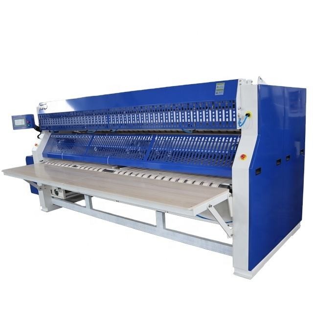 Flatwork folder unit for finished linens